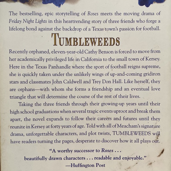 New York Times Bestseller Tumbleweeds by Leila Meacham - Picture 3 of 4